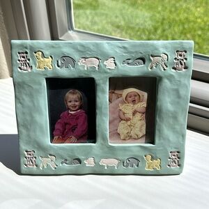 Clay double frame for 2x3 pics